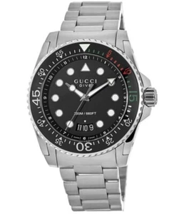 GUCCI YA136208 Dive 45MM Men's Stainless Steel Watch - Picture 1 of 17