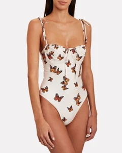 Ebano Butterfly-Embroidered Underwired Swimsuit - Picture 1 of 2
