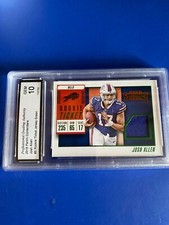 2018 Panini Contenders Josh Allen #5 Rookie Ticket Jersy Green PGA Gem 10