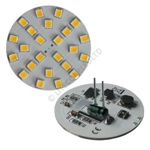 G4 24SMD 12v 24v (10-30v) DC 4.2W Back Pin Warm White LED Bulb Caravan Boat 0837 - Picture 1 of 3