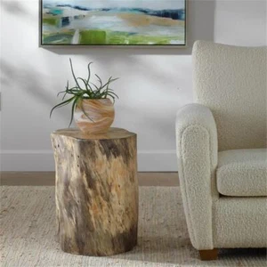 Uttermost Habitat 20" Coastal Tamarind Wood Counter Stool in Natural - Picture 1 of 5
