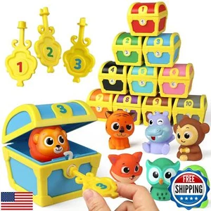 Coogam Fine Motor Skill Toys for Toddlers, 10pcs Surprise Animals Finger Pupp - Picture 1 of 5