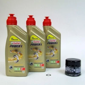 Cambio de aceite de servicio Castrol 10W-40 adecuado para Suzuki SV 650 SFV 650 Gladius - Imagen 1 de 2