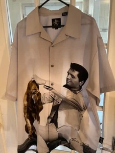 Elvis Gents OFFICIAL Signature Shirt *ATEMBERAUBEND & TOP ZUSTAND* - Bild 1 von 7