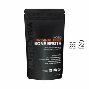 2 x NutraViva NesProteins Original Beef Bone Broth 100g Total 200g - Picture 1 of 2