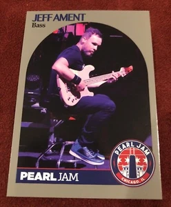 Tarjeta de béisbol PEARL JAM Chicago - Jeff Ament 6 taburetes - 2018 Wrigley Away Shows - Imagen 1 de 1
