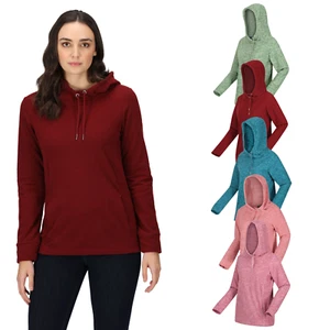 Regatta Womens Kizmit II Hooded Marl Fleece Top Jumper Sweater Hoodie RRP 40 - Picture 1 of 32