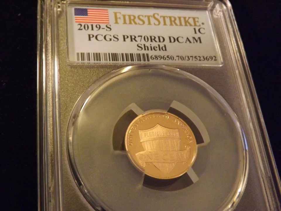 2019-S       Penny      First  Strike      PCGS   PR 70 DCAM  - Image 1 of 2