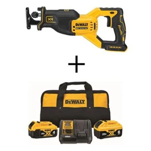 DEWALT Cordless Reciprocating Saw 20V MAX XR Brushless w/ 6Ah / 4Ah Starter Kit - Picture 1 of 11