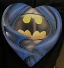 Batman Logo Valentine's Day Heart Shaped Embossed Candy Tin empty DC WB Galerie