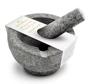 Large Granite Pestle and Mortar with Spout 3.44kg - by Silk Route Spice Company - Picture 1 of 7