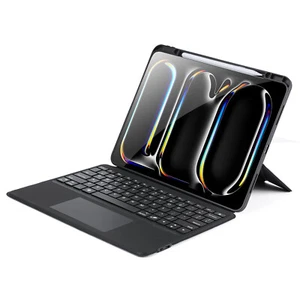 For iPad Pro M4/Air M2 /M3 2025 Stand Leather Magnetic Independent Keyboard Case - Picture 1 of 11