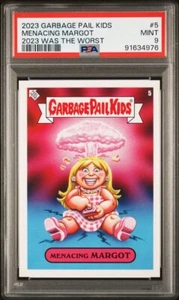 Topps Garbage Pail Kids 2023 Was The Worst 5 MENACING MARGOT PSA 9 MINT barbie - Picture 1 of 2