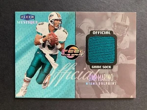 DAN MARINO 1999 FLEER MYSTIQUE FEEL THE GAME SOCK CARD SERIAL #157/220 - 102223Y - Picture 1 of 2