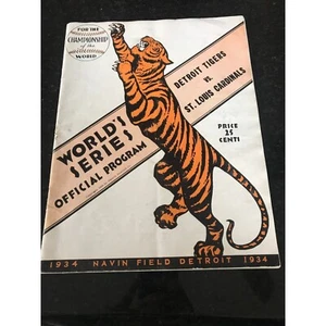 Vtg1934 World Series Navin Field-Issued Program Detroit Tigers Vs. St. Louis - Picture 1 of 10