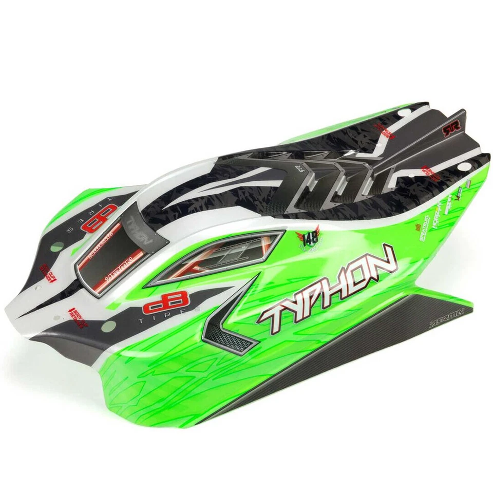 ARRMA ARA402272 1/8 Painted Decaled Trimmed Body Green for Typhon 4X4 BLX - Image 1 of 1