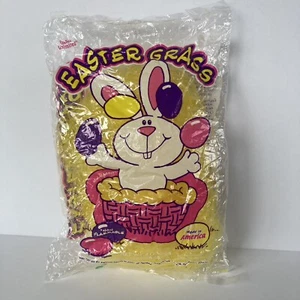 Vintage Bleyer Yellow Easter Grass Soft Crafting Baskets Decor NOS unopened - Picture 1 of 3