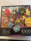 Buffalo Games Vivid Collection Hummingbird Garden Jigsaw Puzzle - 1000-Piece