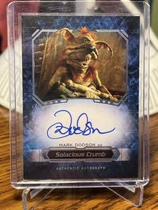 Tarjeta autógrafa Star Wars Topps Masterworks Salacious Crumb - Imagen 1 de 1