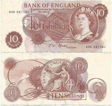 1966-1970 GREAT BRITAIN Nice 10 SHILLINGS NOTE The "Last" BANK of ENGLAND Type