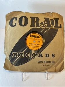Hal Cornbread SInger BUttermilk and Beans Blue Velvet 78RPM Coral Fox Trot - Imagen 1 de 8