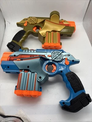Tiger Electronics Laser Tag Phoenix LTX Blaster Gun x2 Testado FUNCIONANDO - Imagem 1 de 4