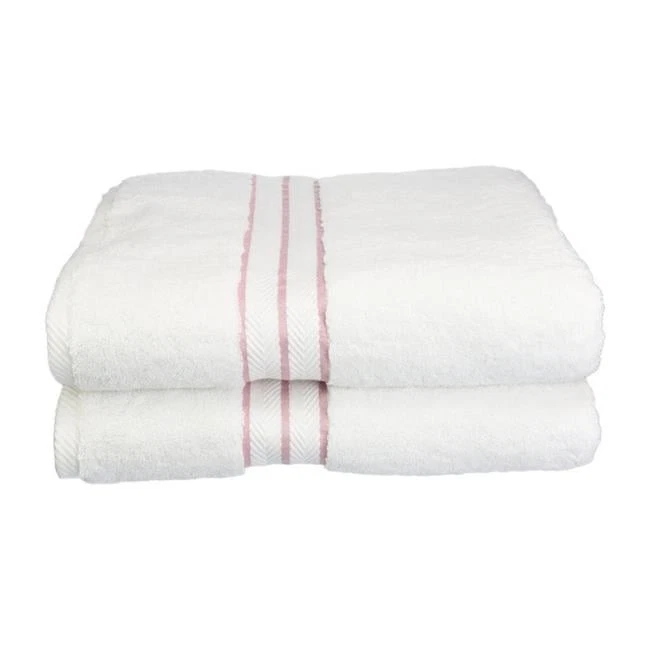 Superior 900GSM-H BTOWEL TR 900 Gsm Egyptian Cotton Bath Towel Set - White Wi... - Image 1 of 1