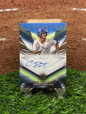 2023 Bowman Inception Blue Foil Cade Doughty ROOKIE AUTO 72/99 Blue Jays - Image 1 of 2