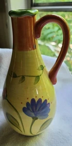 Pfaltzgraff Napoli Pitcher Vintage Handpainted Ceramic Stoneware 10" - Picture 1 of 5