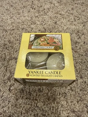 -NEW- Yankee Candle ~ Christmas Cookie ~ 11 Scented Tea Light Candles ~ READ - Image 1 of 4