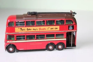 CORGI OOC 1:76 TROLLEYBUS - LONDON TRANSPORT Route 667 Fulwell Depot Booth's Gin - Picture 1 of 6