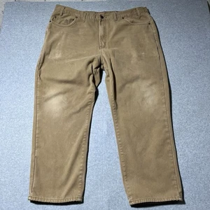 Full Blue Hose Herren Flanell gefüttert 44x30 hellbraun Cargo Zimmermann Arbeit warm " - Bild 1 von 7