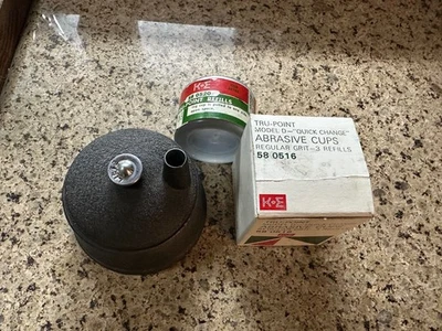 Vintage K&E Leitz Pencil Lead Pointer + Extra Abrasive Cups - Image 1 of 4