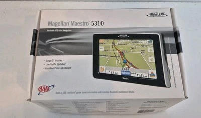 Magellan Maestro 5310 5-Inch  GPS Navigator Original Box With Accessories  - Image 1 of 4