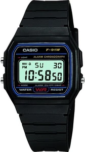 Casio Orologio Vintage f-91w con illuminazione Display e Allarme Giorn. - Picture 1 of 1