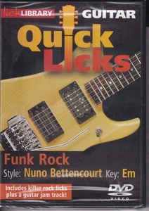 Funk Rock - Numo Bettencourt - DVD - Lick Library NEW & SEALED - Picture 1 of 2