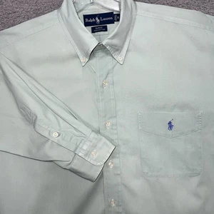 VTG Polo Ralph Lauren Shirt Men's Sz M Green Blake OCBD Oxford Pocket Button Up - Picture 1 of 8