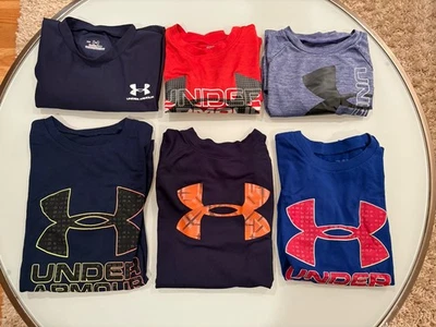 Camisetas Under Armour UA Niños Talla Juvenil Medianas YM (Lote de 6) - ¡Excelente Estado! Foto 1 de 4