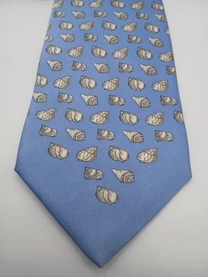 Corbata Gianfranco Ferre 100% Seda (3.875" x 58") Azul Claro con Carcasas Geométricas Foto 1 de 4