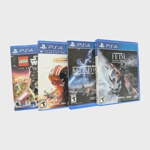 PS4 Star Wars 4x Bundle: Battlefront II, Fallen Order, Squadrons, LEGO Skywalker - Picture 1 of 2