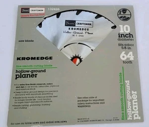 Sears Craftsman Vintage Kromedge 9-32426 10" Saw Blade Hollow Ground Planer - Picture 1 of 8