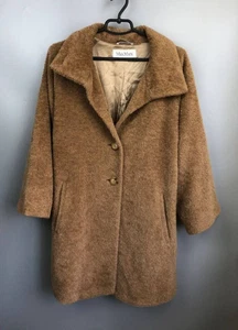 MAX MARA SALMON Teddy Women’s Coat Size 38 - Picture 1 of 7