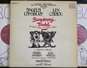 SWEENEY TODD 1979 RCA CBL23379 Lansbury SONDHEIM w/Book Vinyl 2xLP VTG Record - Picture 1 of 16
