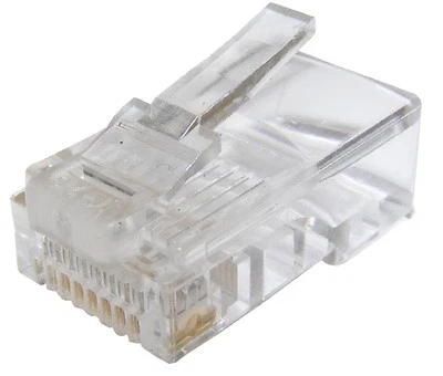 KAMSAT Network Ethernet RJ45 LAN CAT5e Cable Crimp End Plug Connector Internet Connect