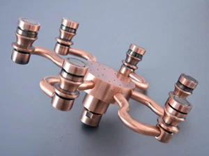 Antique Copper Bathroom Shower Heads Rainfall Overhead Top Shower Sprayer 2sh259 - Picture 1 of 7
