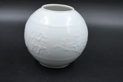Alka Kunst Alboth Kaiser weiß Porzellan Vase Kunstvase Tischvase Blumenvase H 13 - Bild 1 von 4