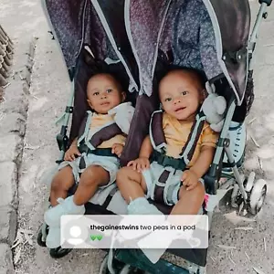 Doppelkinderwagen mit höchster Gewichtskapazität Zwillingskinderwagen für Kleinkind und Baby - Bild 1 von 9