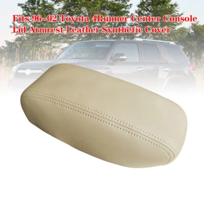 Center console leather armrest case cover Beige fits 96-02 Toyota 4Runner  Foto 1 de 4