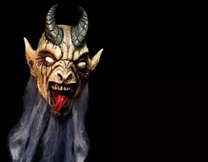 NEU 2024 Krampus Nachtgrau Halloween Maske Horror Weihnachten gruselig böse Ziege - Bild 1 von 1