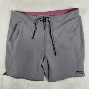 Florence Marine X Boardshorts Men's 34 Gray Swim Performance Trunks Beach Pool - Picture 1 of 8
